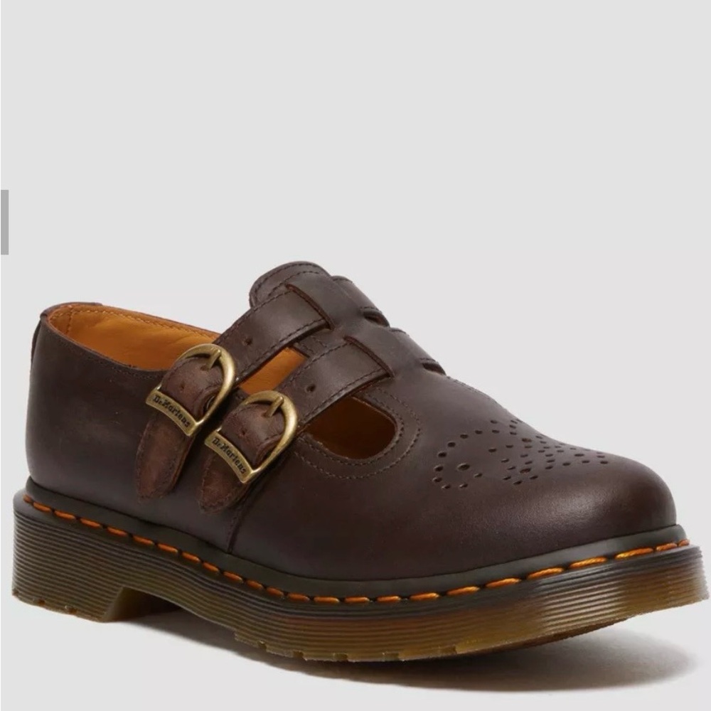 8065 CRAZY HORSE LEATHER MARY JANE SHOES